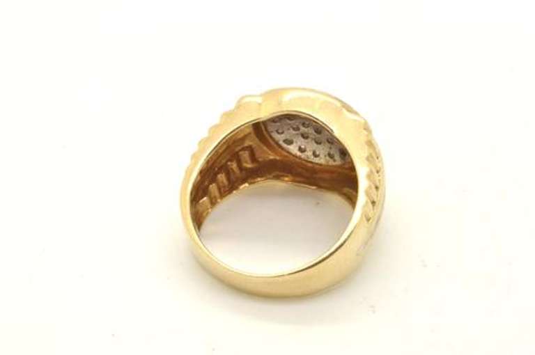 MENS 10 KT YELLOW GOLD DIAMOND RING