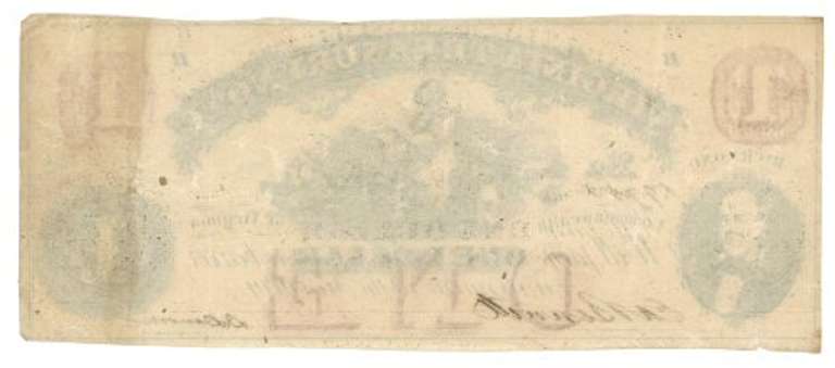 Near Mint Virginia Treasury $1 1862 Obsolete Civil War note