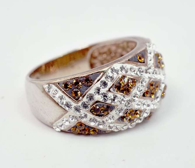 Band Style Multi Color Sterling Silver Ring