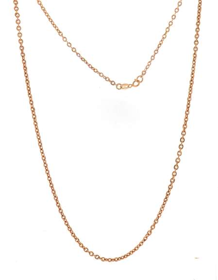Nice Rose Gold Round Link Chain Necklace