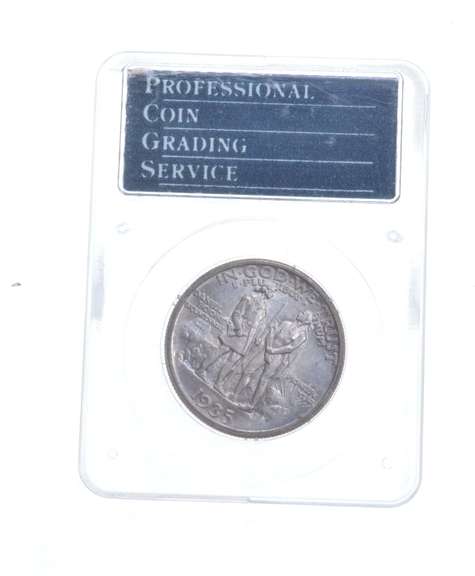 MS64 1935-D Boone Bicentennial Commemorative Half Dollar - Graded PCGS