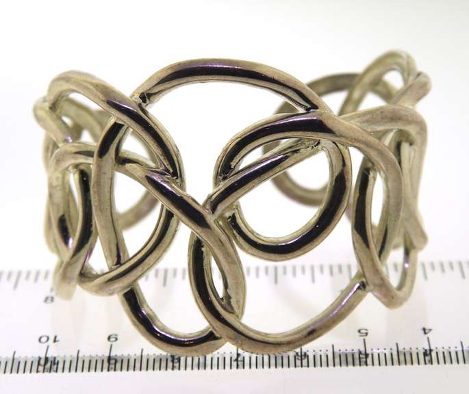 Vintage Sterling Silver Cuff Bangle