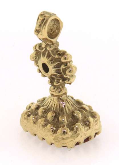 Stunning Yellow Gold Watch Fob Charm