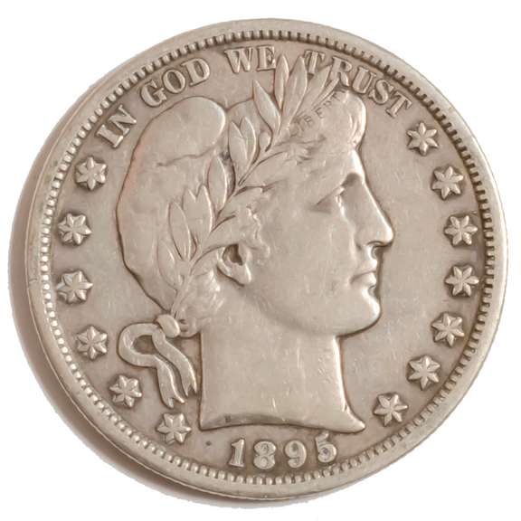 1895 S Barber Half Dollar