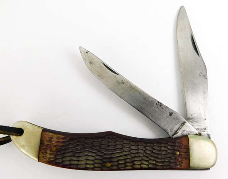 Vintage Schrade Large Knife & Pouch