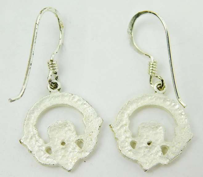 Sterling Silver Irish Claddagh Earrings