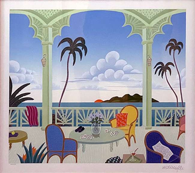 Thomas McKnight Hand Signed Serigraph, Hispaniola