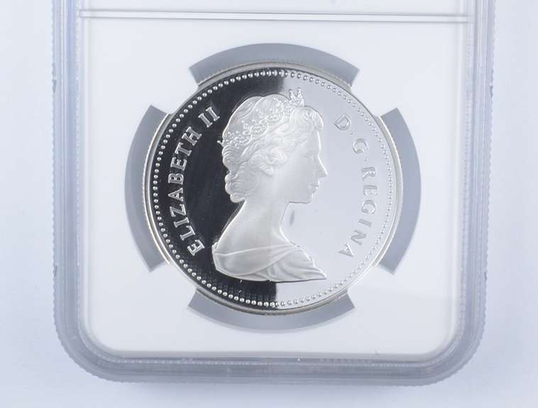 PF70 UCAM 1981 Canada $1 Silver - Trans-Canada Railway - Graded NGC