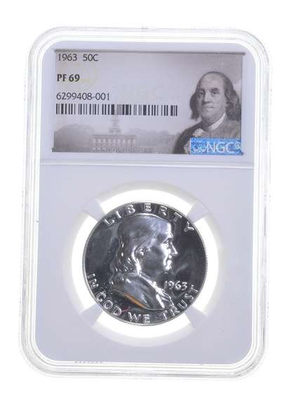 PF69 1963 Franklin Half Dollar - Graded NGC