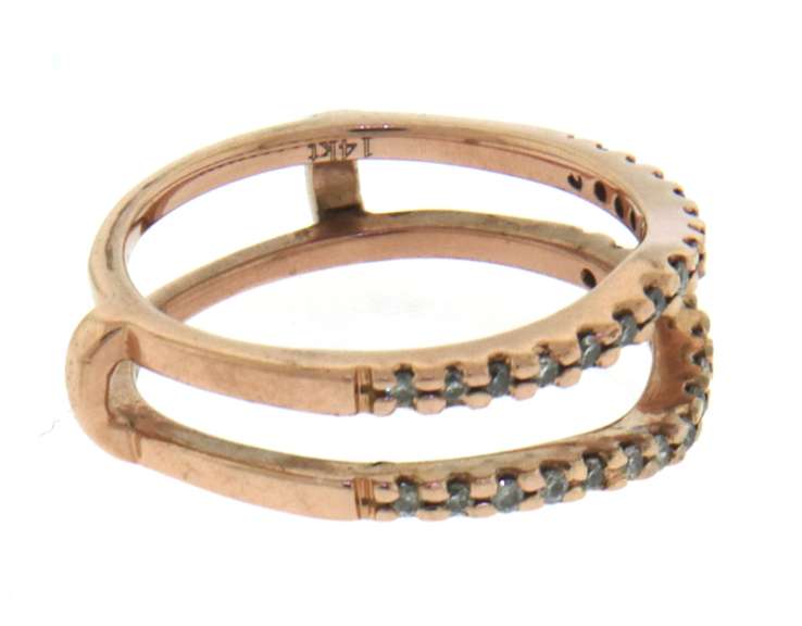 Fantastic Rose Gold Diamond Ring Guard