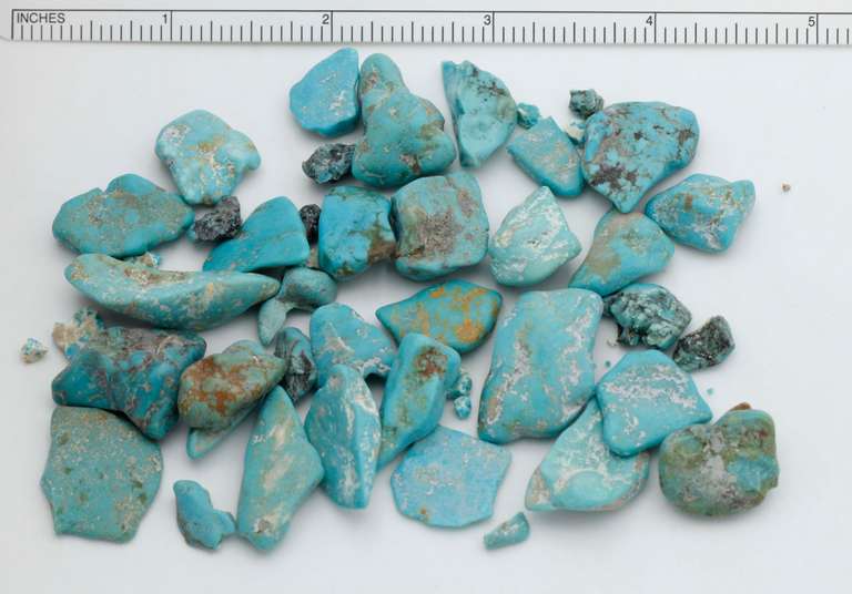 Bright Natural Turquoise - 2 Ounce Lot