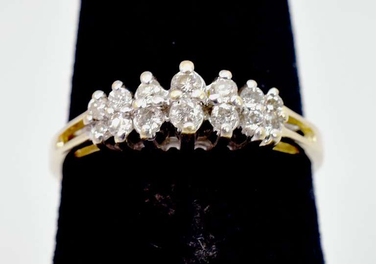 Cathedral Diamond Ring in 14KT