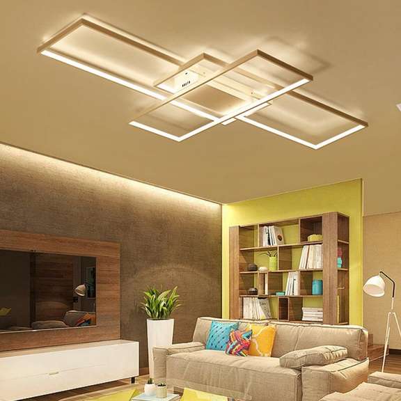 AC110-120V Rectangular LED Ceiling Light Nordic Style