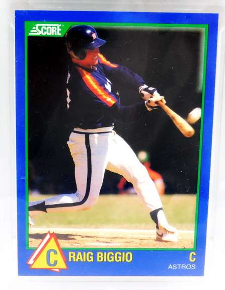 Craig Biggio, Astros 1989 Graded Baseball Card, 8.5NM+