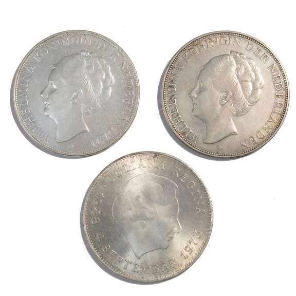2 2 1/2 Silver Gulden Netherlands