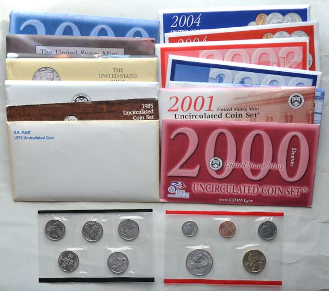 3 Each US Mint Set Lot 1987 1990 & 2002