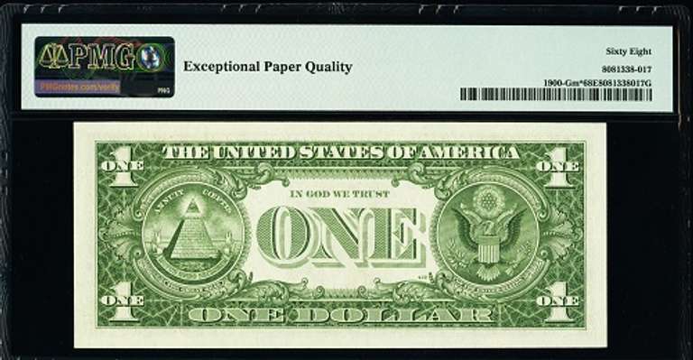 Superb Gem Crisp 1963 $1 Star Note FRB Chicago PMG 68 EPQ!