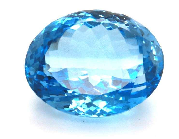 Fabulous 43.29ct Oval Shaped Blue Topaz Gemstone