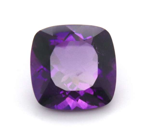 Glitzy 11.90ct Square Cut African Amethyst Gemstone