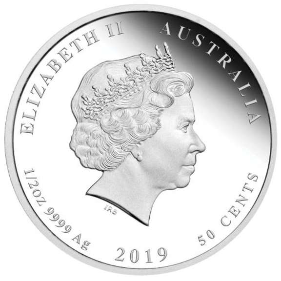2019 Australia Year Of The Pig 1oz .999 Silver.
