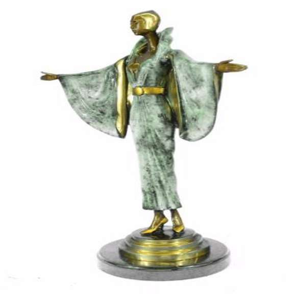 Fashion Runway Designer Bronze Sculpture