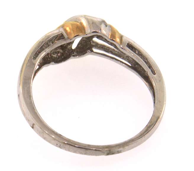 Great 10kt Two-tone Gold Diamond Band