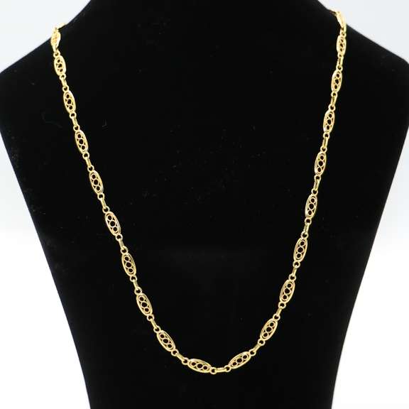 LADIES 18 KT YELLOW GOLD PONRELLI 1952 NECKLACE