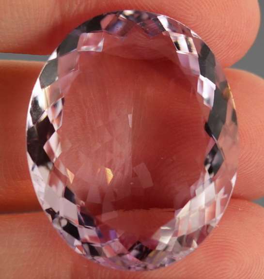Huge! High fire 41.23ct Rose de Franc Amethyst
