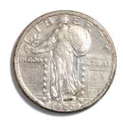 1920 S Near Unc Standing Liberty Quarter