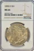 Great near Gem BU 1898-O Morgan Silver Dollar. NGC MS64