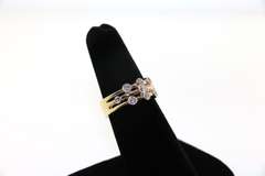 Contemporary 14kt Yellow Gold Diamond Ring
