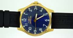 Invicta Watch with Black Rubber Strap