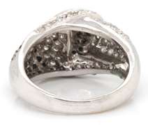 Elegant Black & White Diamond Ring in 14kt Gold