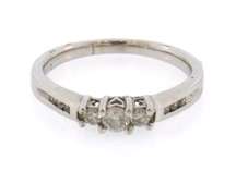 14k white gold diamond anniversary band