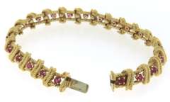 Master piece 18kt 3.50ctw Ruby Bracelet