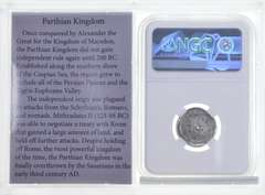 VF 121-91 BC Parthian Kingdom AR Drachm - Mithridates - Graded NGC