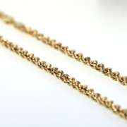 Pure 14kt Yellow Gold Spiral Chain Necklace