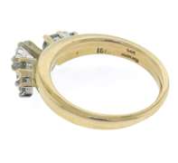 Dazzling Yellow Gold 1cts Diamond Wrap Wedding Set