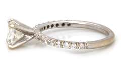 LADIES 14K WHITE GOLD RING WITH 1.25 CARAT OF DIAMONDS