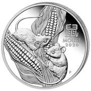 Australia 2020 Year Of The Mouse 1oz .999 Silver BU.