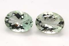 Nice Pair of Green Amethyst Gemstones, 16.33ct