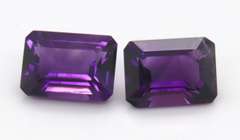 Great Set of Emerald Cut Amethyst Gemstones, 14.28ct