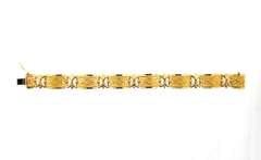 Beautiful Solid 14kt Yellow Gold Bracelet with Design