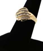 Great Baguette Diamond Band Ring in 14kt Yellow Gold