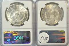 Choice BU 1899-O & 1901-O Morgan Silver Dollars. NGC MS63