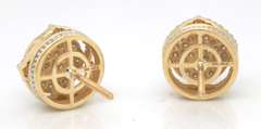 Charming Diamond Yellow Gold Earrings