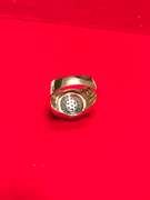 MENS 10K YELLOW GOLD DIAMOND RING