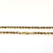 Pure 14kt Yellow Gold Spiral Chain Necklace