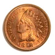 1898 Red Unc Indian Head Cent