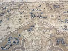 LOVELY VINTAGE REPRO DESIGN RUG 8x11